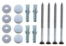 Monteringssæt til toilet - 16 dele